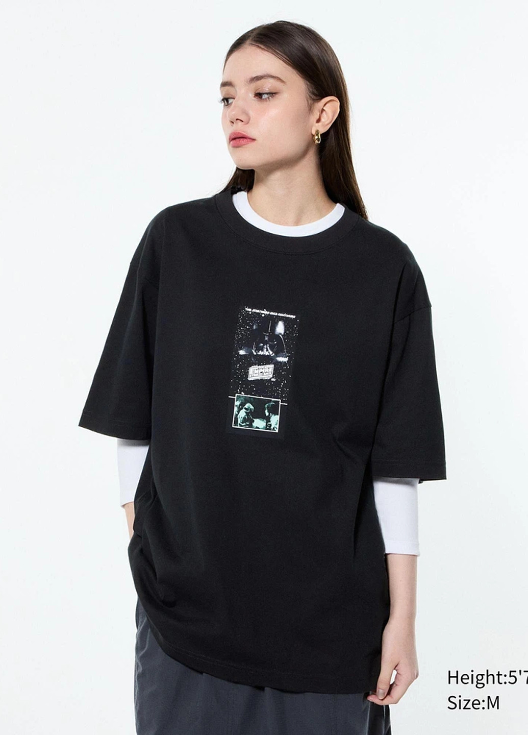 Чорна футболка Uniqlo