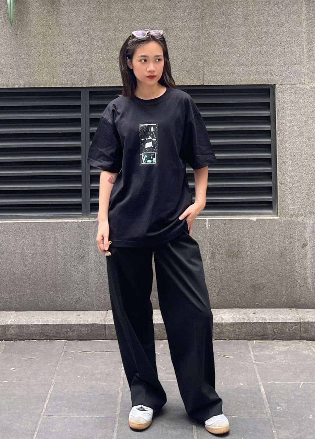 Чорна футболка Uniqlo