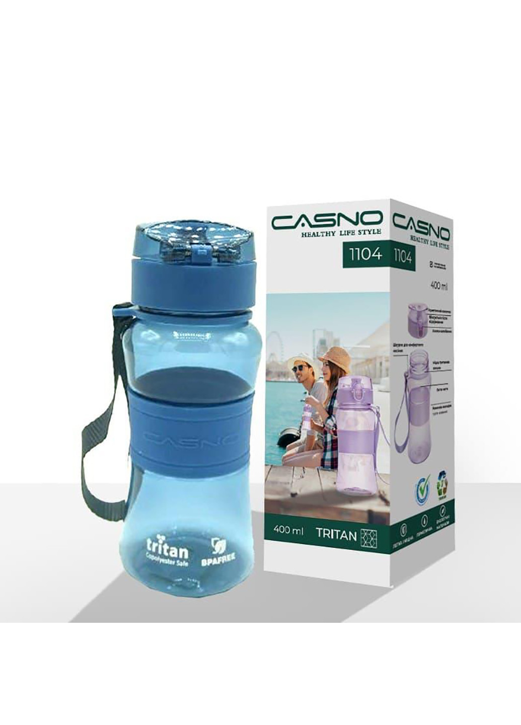 Спортивная бутылка для воды 400 Casno (242187828)
