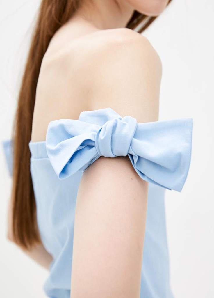 Блакитна літня жіноча блузка santana Podium