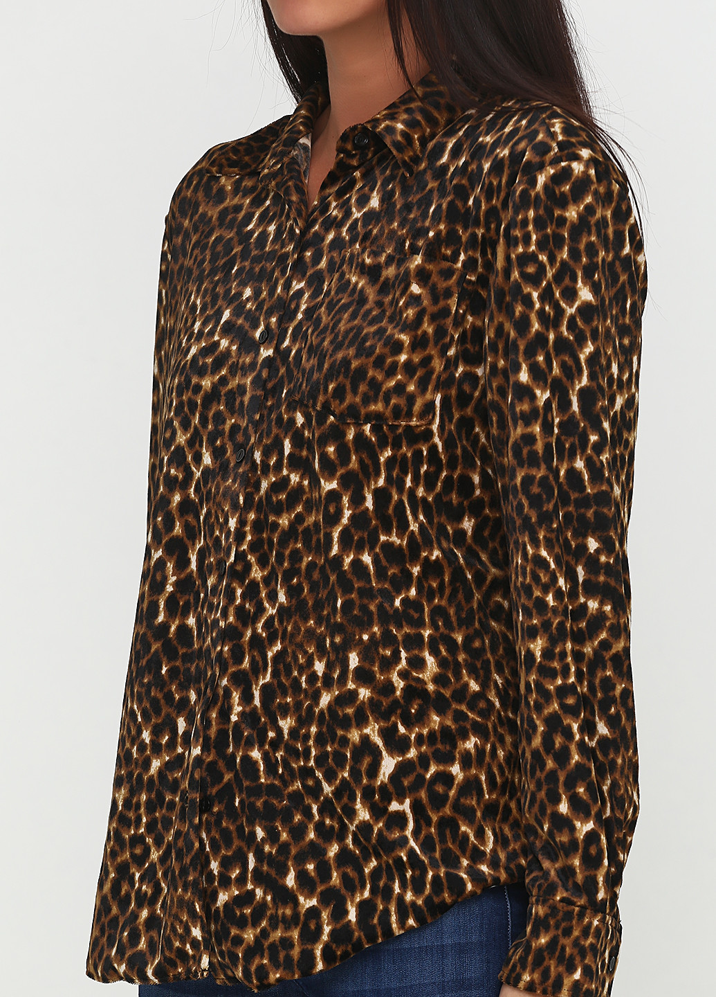 Коричневая кэжуал рубашка леопардовый Ralph Lauren