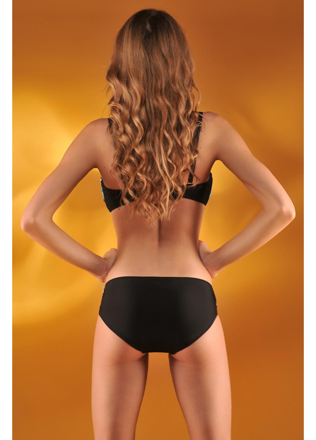 Блакитний демісезонний купальник роздiльний бікіні Katrin