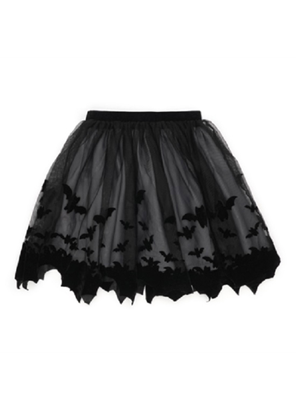 Черная праздничный с рисунком юбка H&M пышная