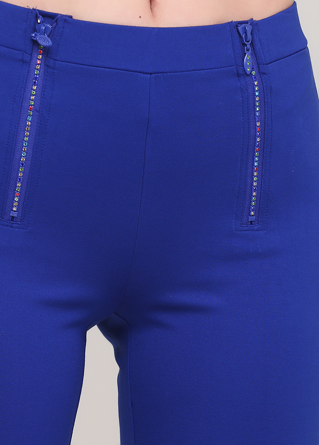 Синие кэжуал демисезонные зауженные брюки Zauberhose