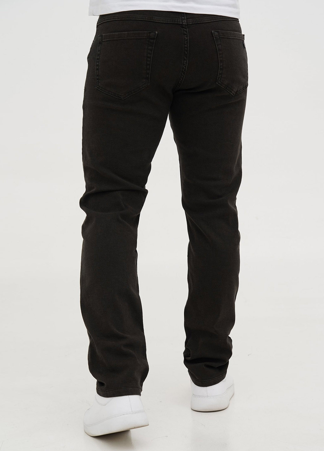 Серо-коричневые демисезонные прямые джинсы Trend Collection