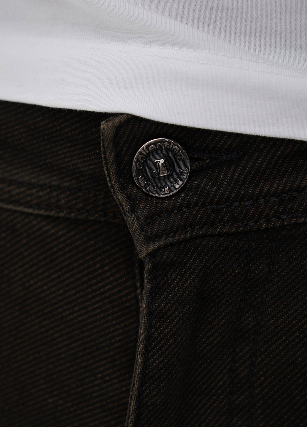 Серо-коричневые демисезонные прямые джинсы Trend Collection