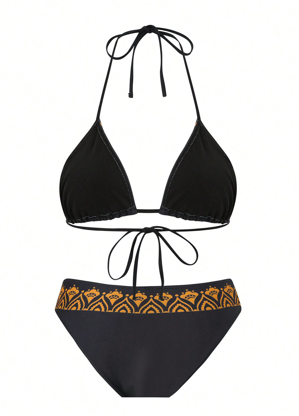 Комбінований літній купальник (ліф, трусики, парео) бікіні, роздільний SHEIN