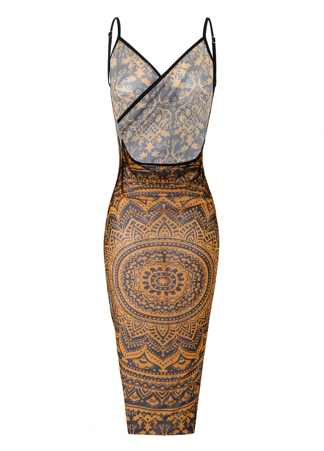 Комбінований літній купальник (ліф, трусики, парео) бікіні, роздільний SHEIN