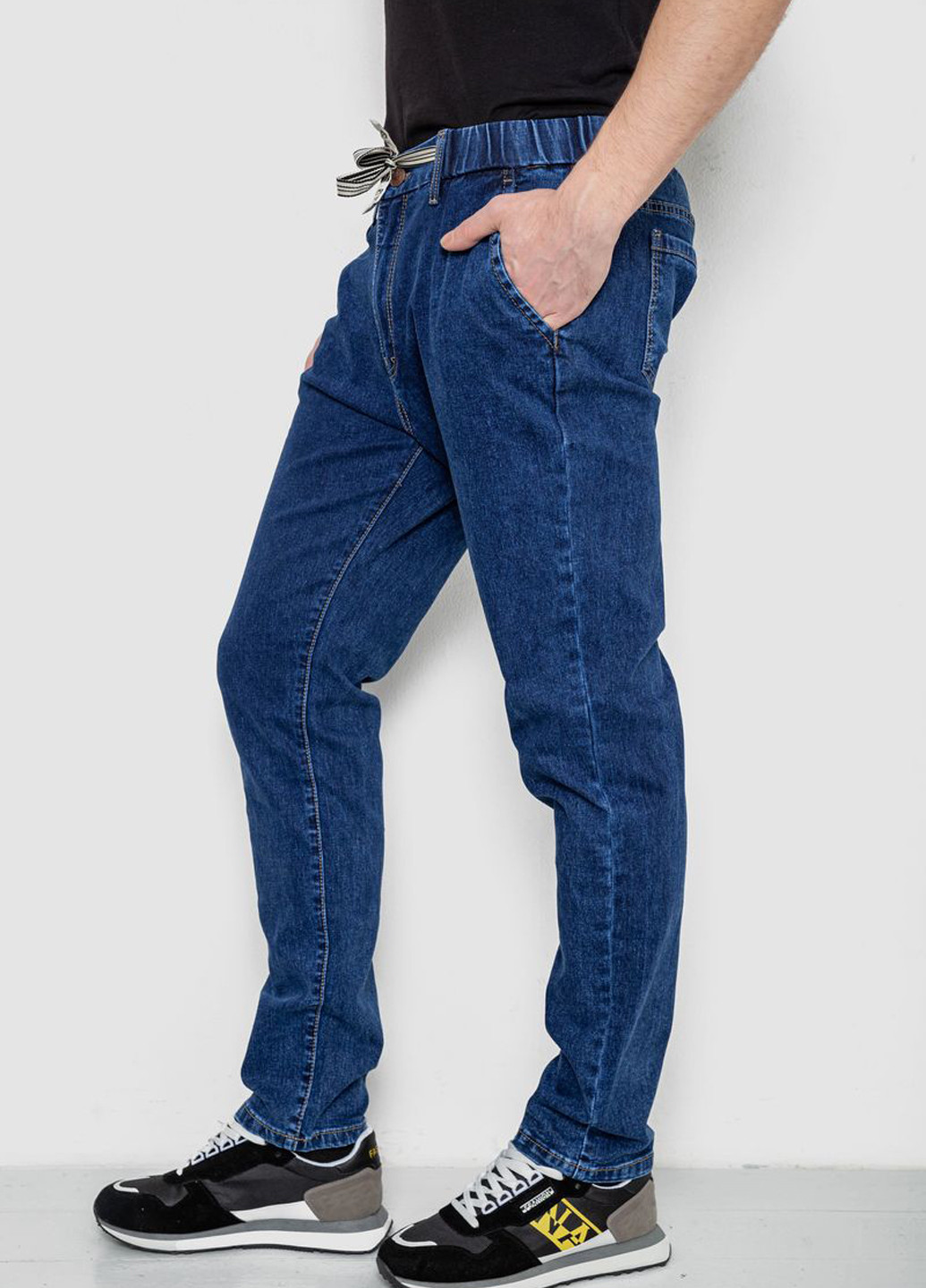 Синие демисезонные зауженные джинсы Ager
