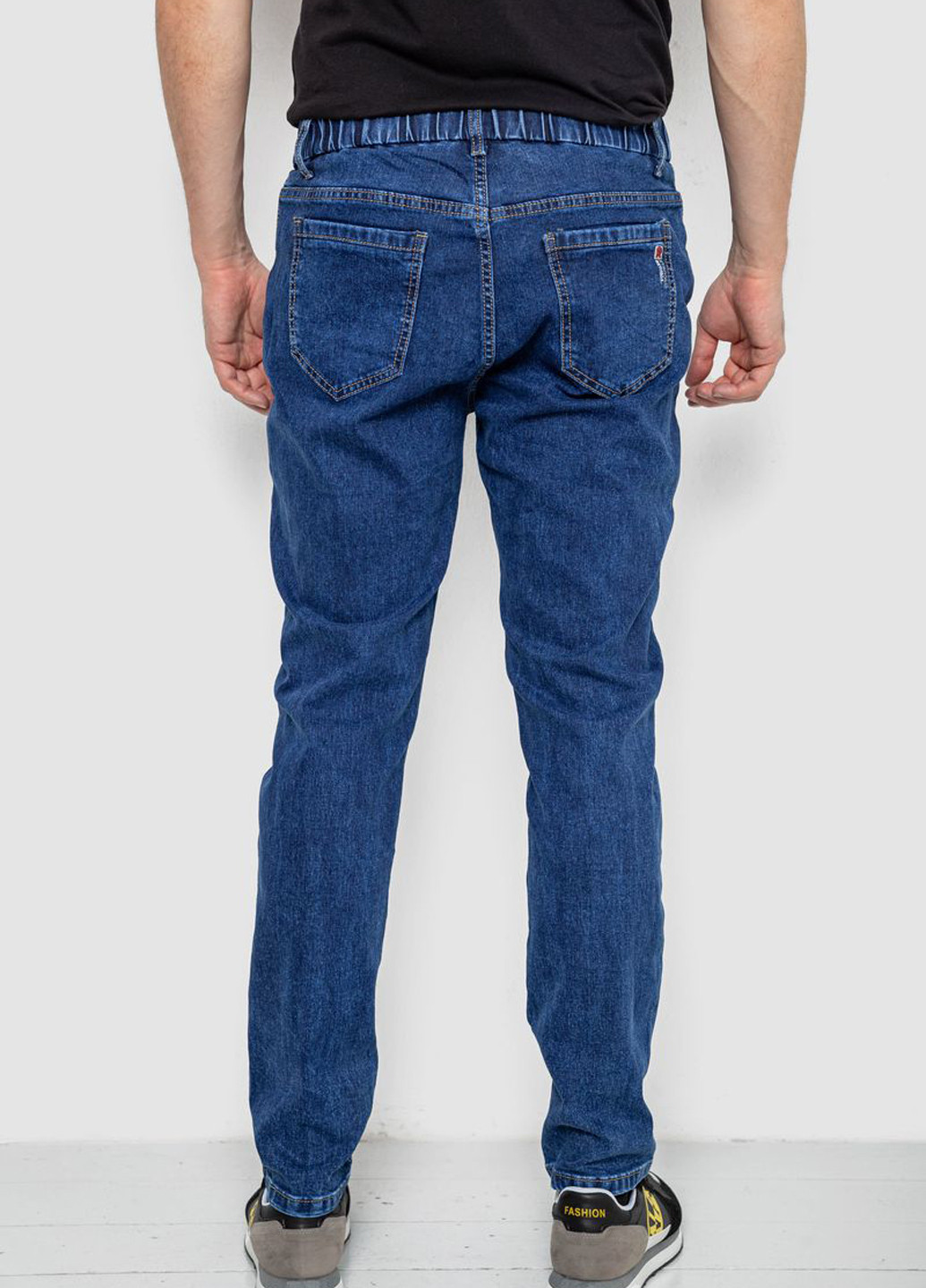 Синие демисезонные зауженные джинсы Ager