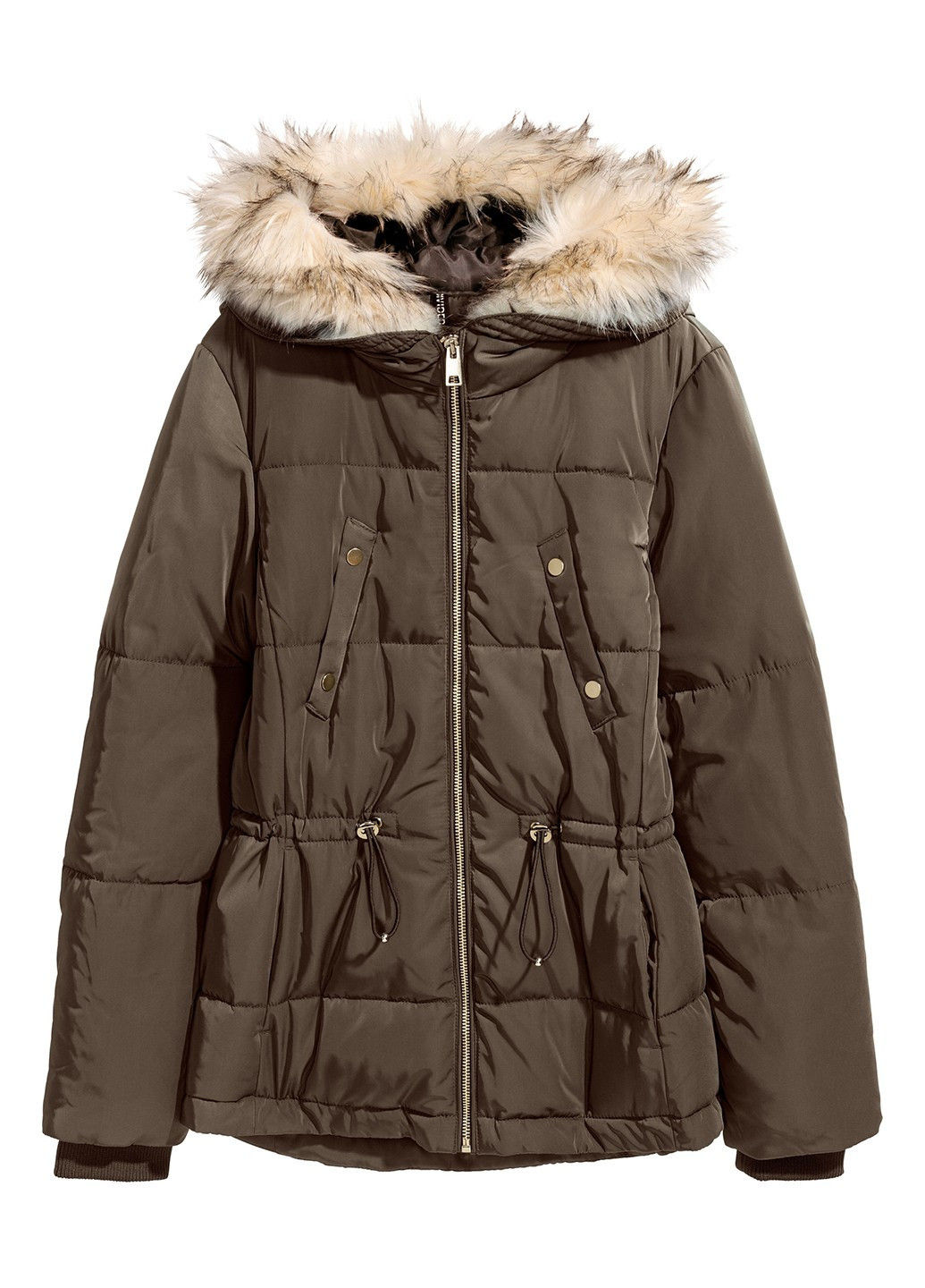 Коричневая зимняя куртка H&M