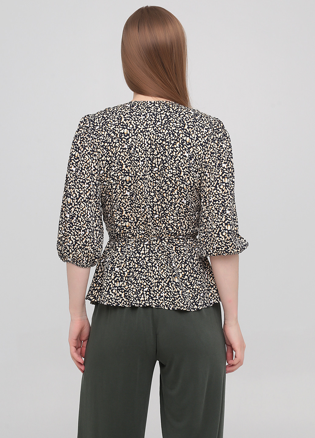 Комбинированная блуза на запах Minimum