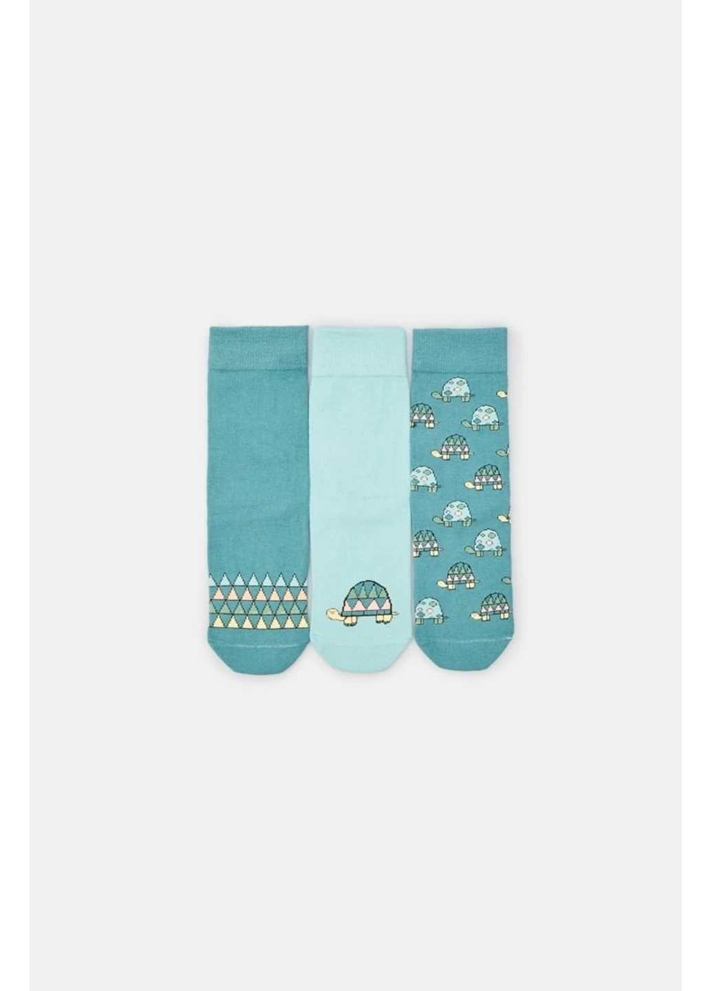 Бірюзові шкарпетки жіночі бавовняні socks 110 (3пари) Legs малюнки (254993886)