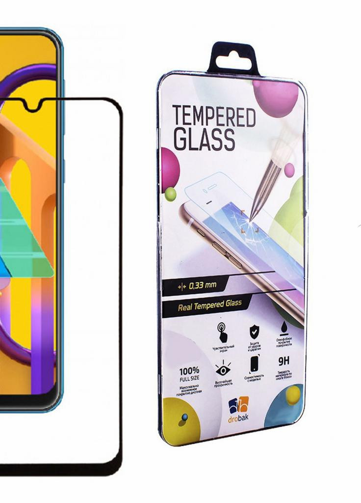 Стекло защитное Samsung Galaxy M31 (Black) (121202) Drobak (203983063)