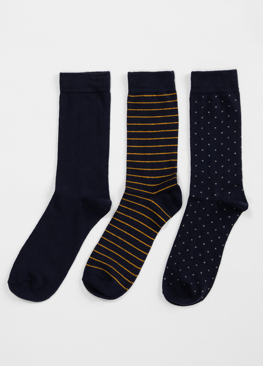 Шкарпетки(3шт) DeFacto з ущільненім носком темно-сині повсякденні