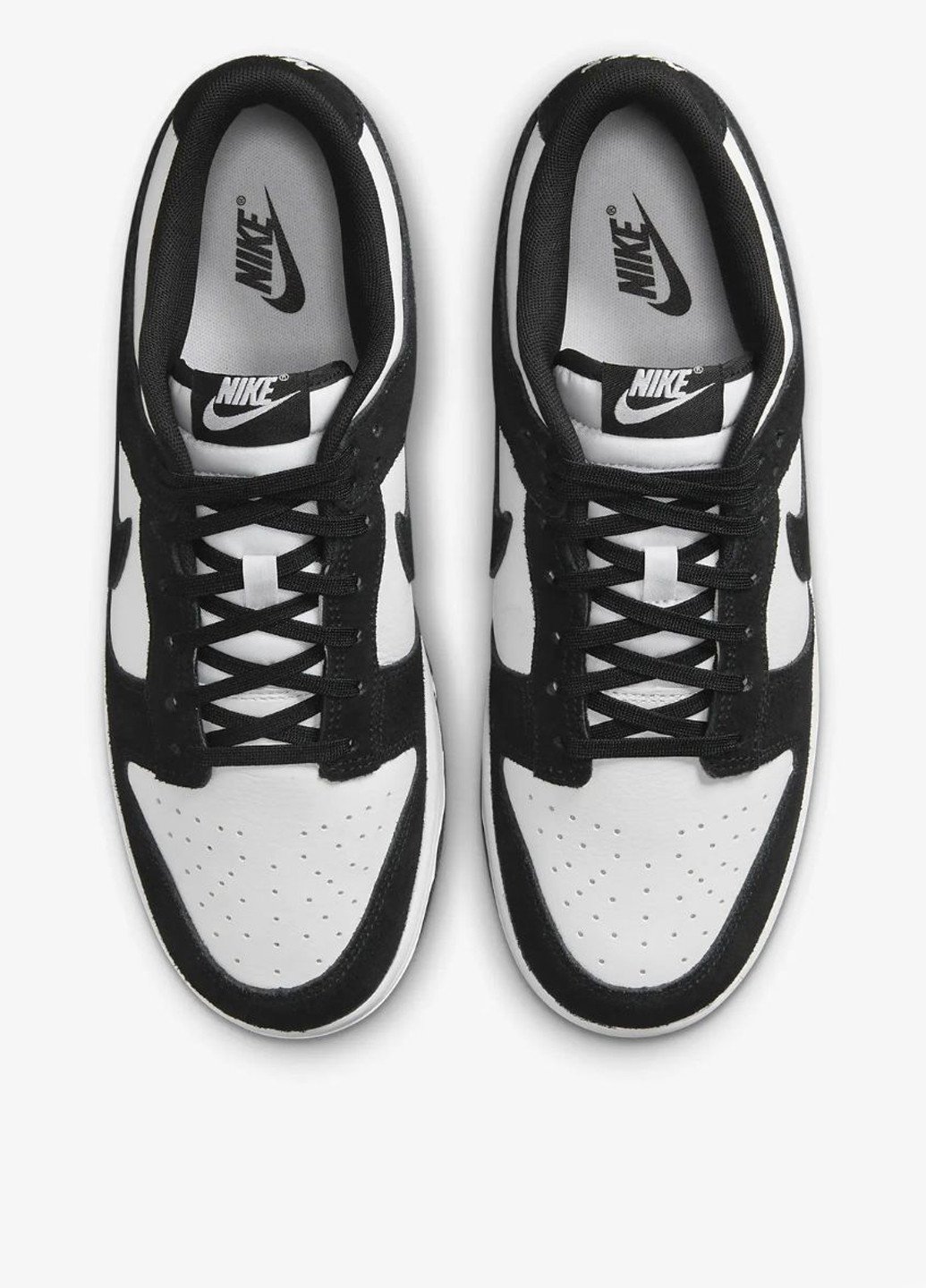 Черно-белые всесезонные кроссовки fq8249-100 Nike Dunk Low Retro