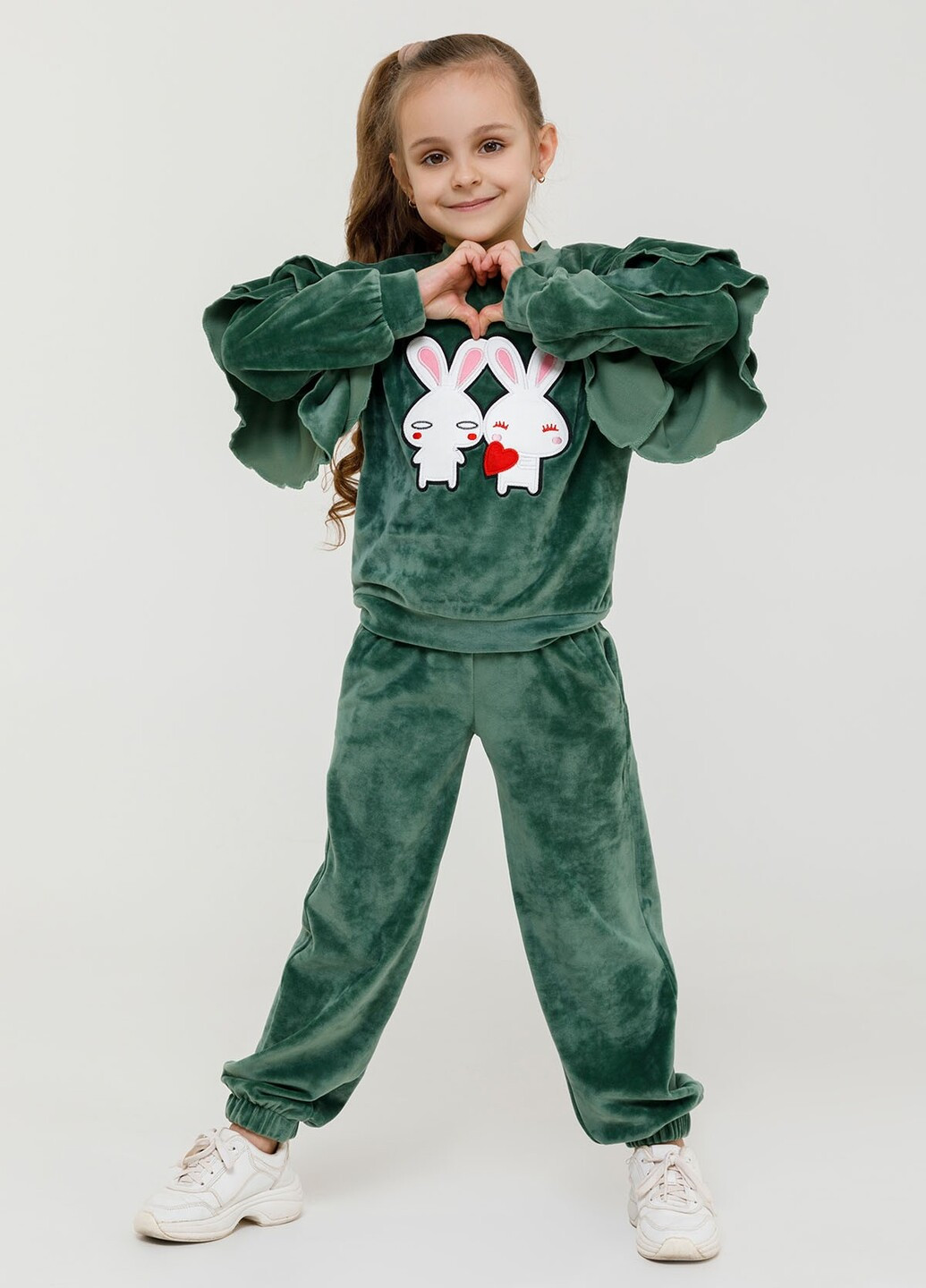 Зеленый демисезонный детские спортивные костюмы ISSA PLUS