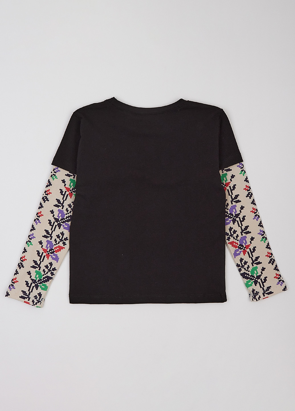 Черный демисезонный кэжуал лонгслив dexter's с орнаментом