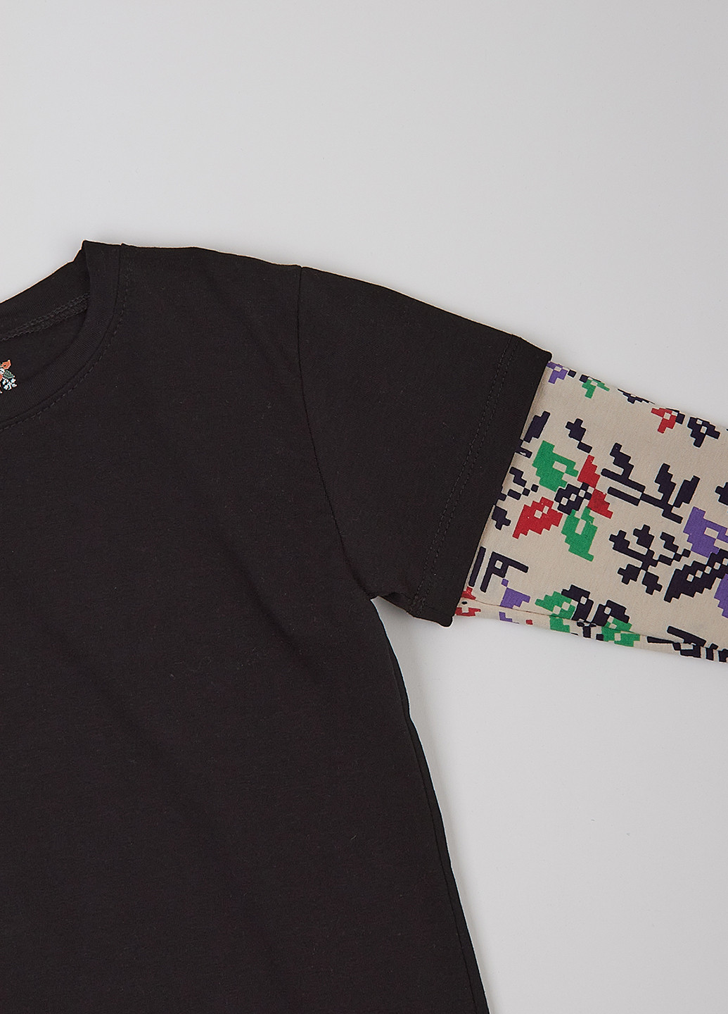 Черный демисезонный кэжуал лонгслив dexter's с орнаментом