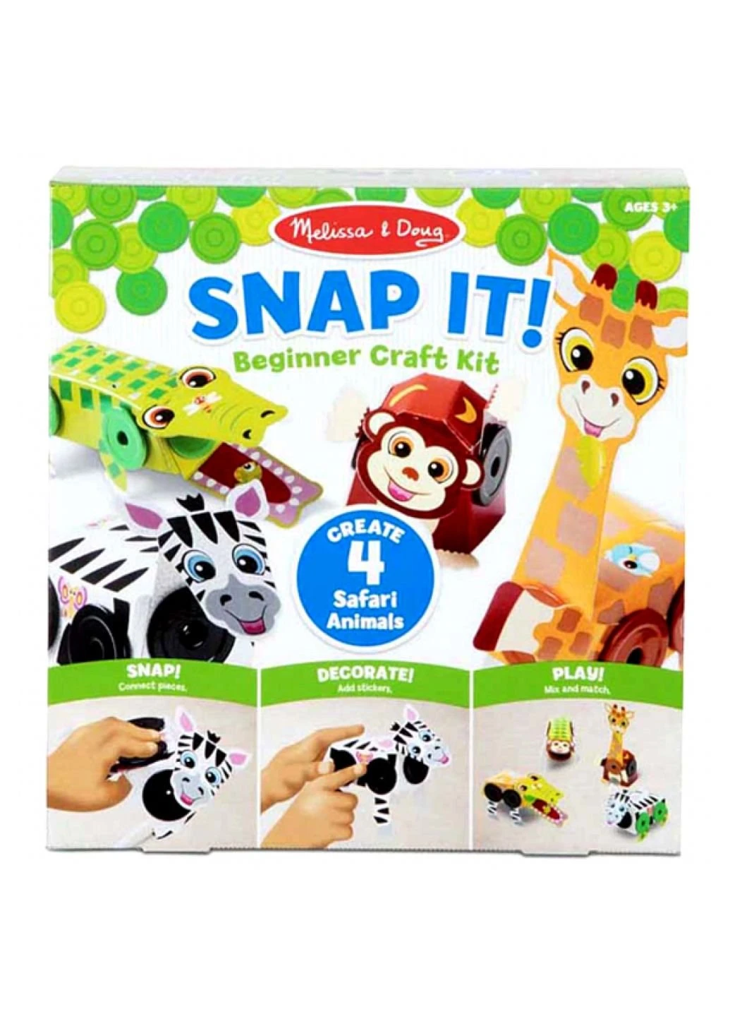 Набір для творчості Веселі тварини Сафарі (MD30190) Melissa&Doug (254068480)