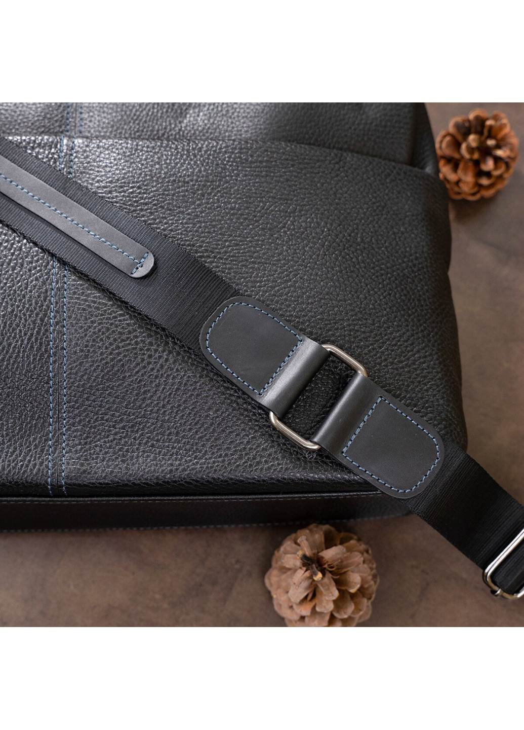 Чоловіча шкіряна сумка для ноутбука 37х25,5х7,5 см Shvigel (252127673)