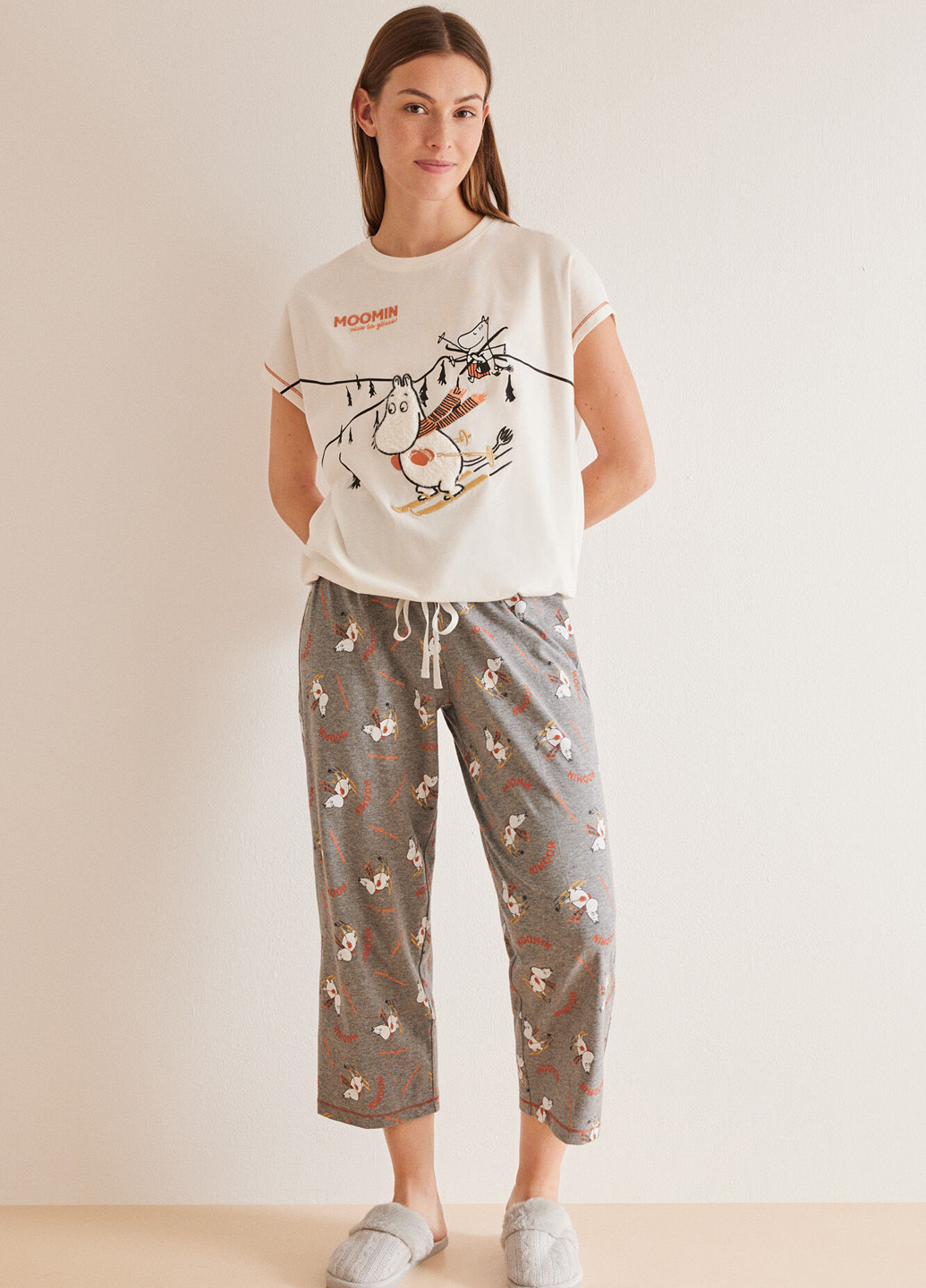 Комбинированная всесезон пижама (футболка, капри) футболка + капри Women'secret