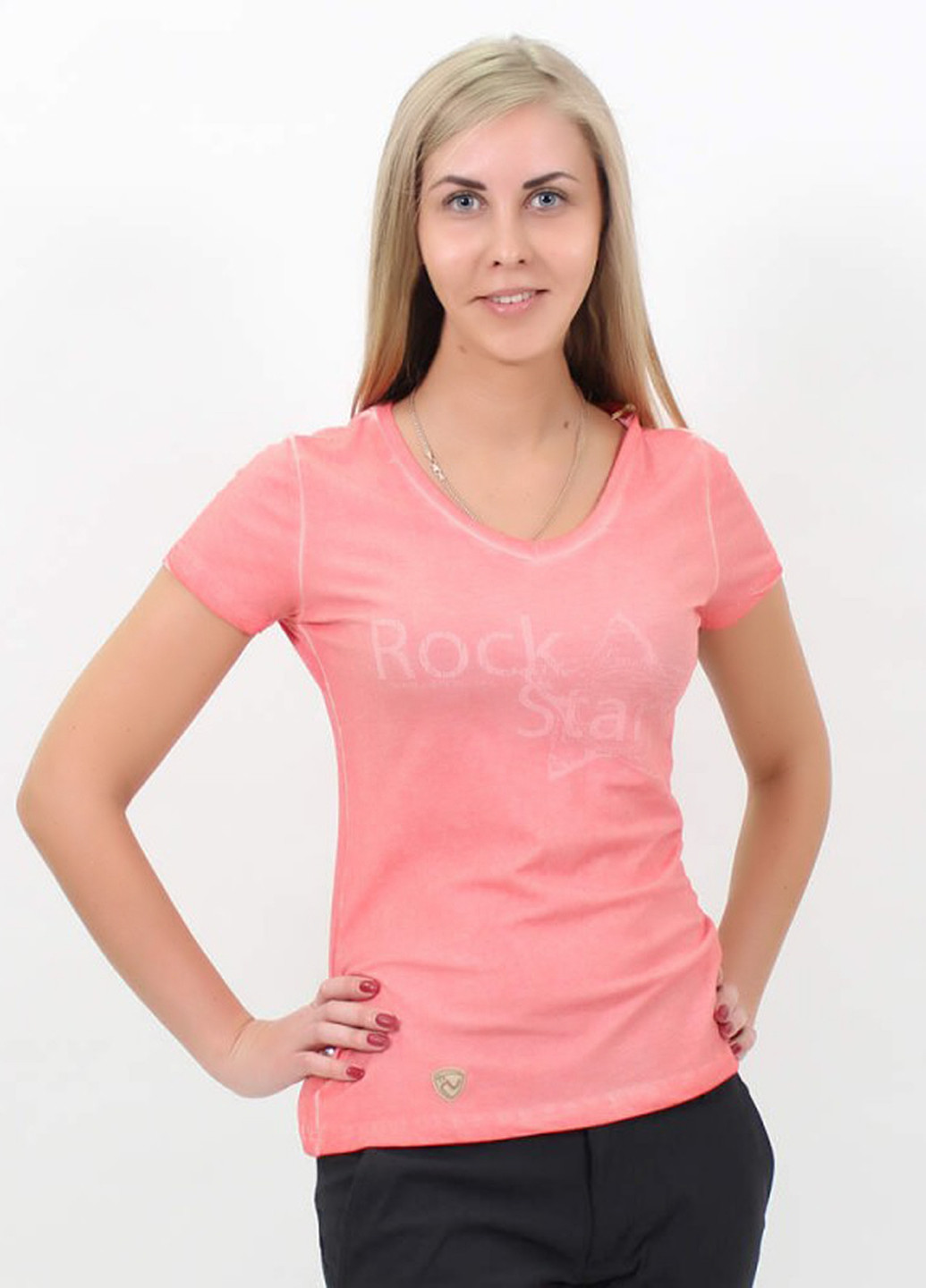 Розово-лиловая летняя футболка Northland
