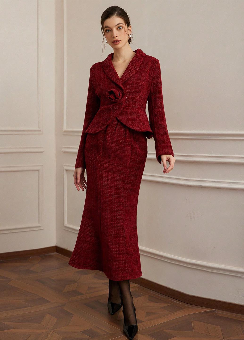 Костюм (жакет, спідниця) SHEIN (344466257)