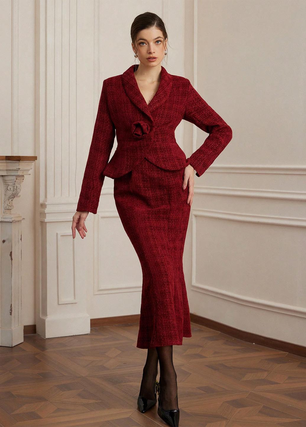 Костюм (жакет, спідниця) SHEIN (344466257)