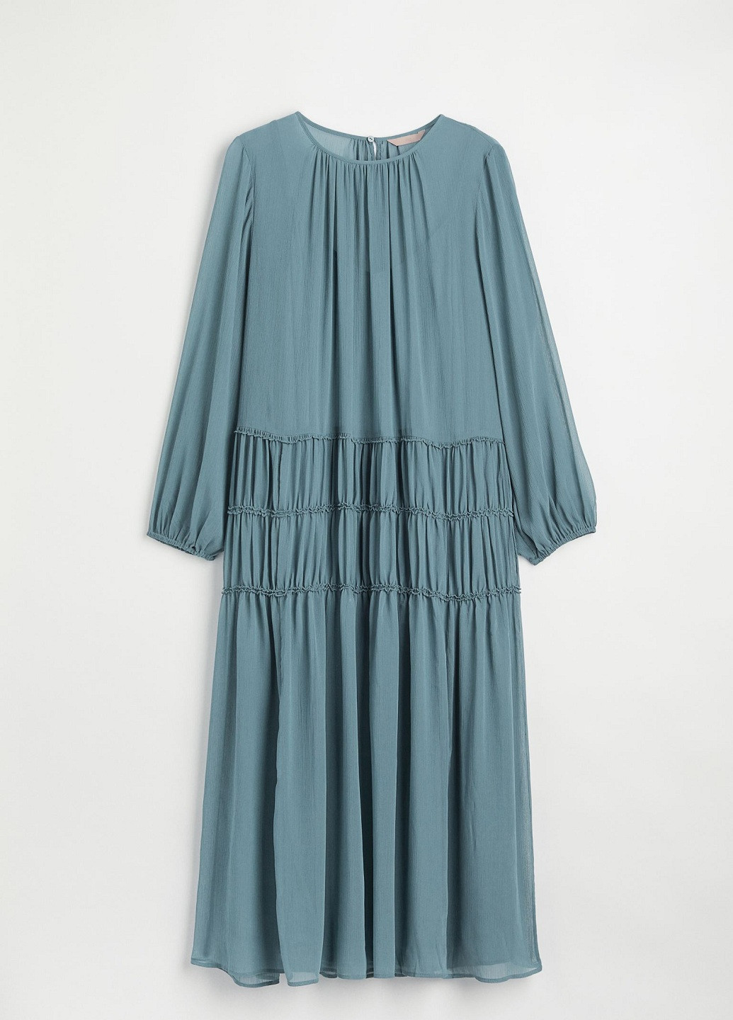 Бірюзова кежуал сукня H&M однотонна