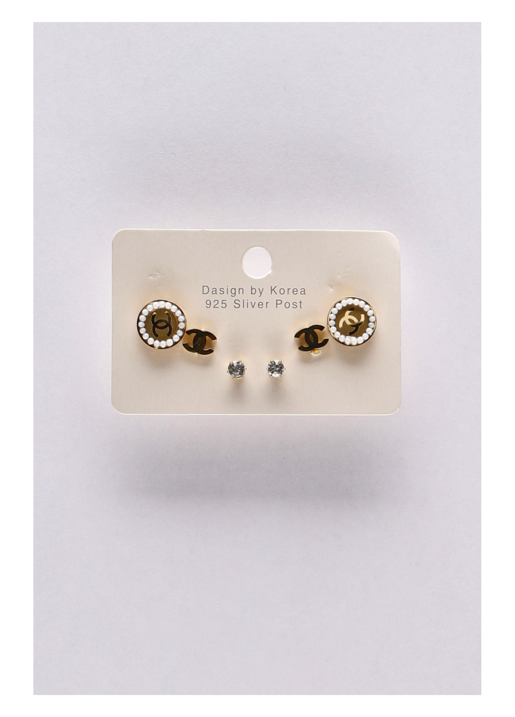 Серьги (3 пары) No Brand (340268821)