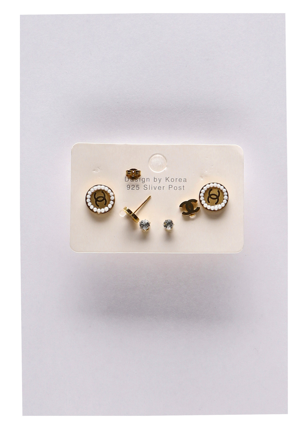 Серьги (3 пары) No Brand (340268821)