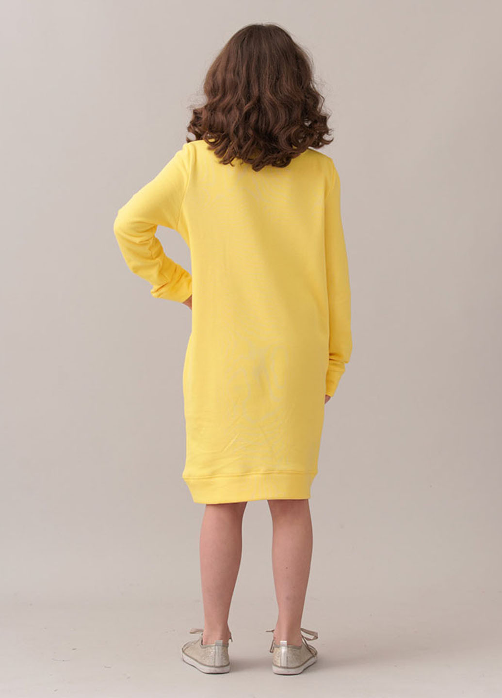 Жовтий кежуал сукня сукня-світшот Promin однотонна