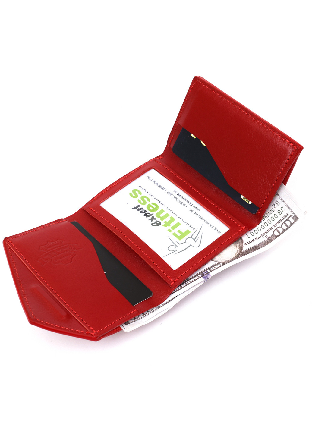 Женский кожаный кошелек 9,5х10х1,5 см Grande Pelle (252127772)