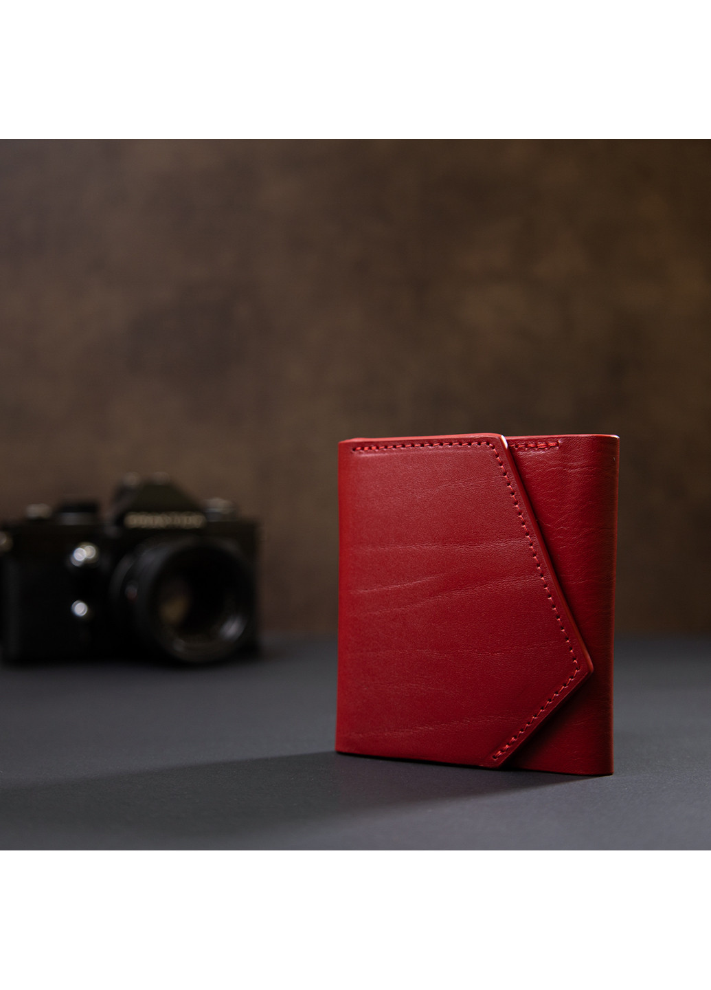 Женский кожаный кошелек 9,5х10х1,5 см Grande Pelle (252127772)