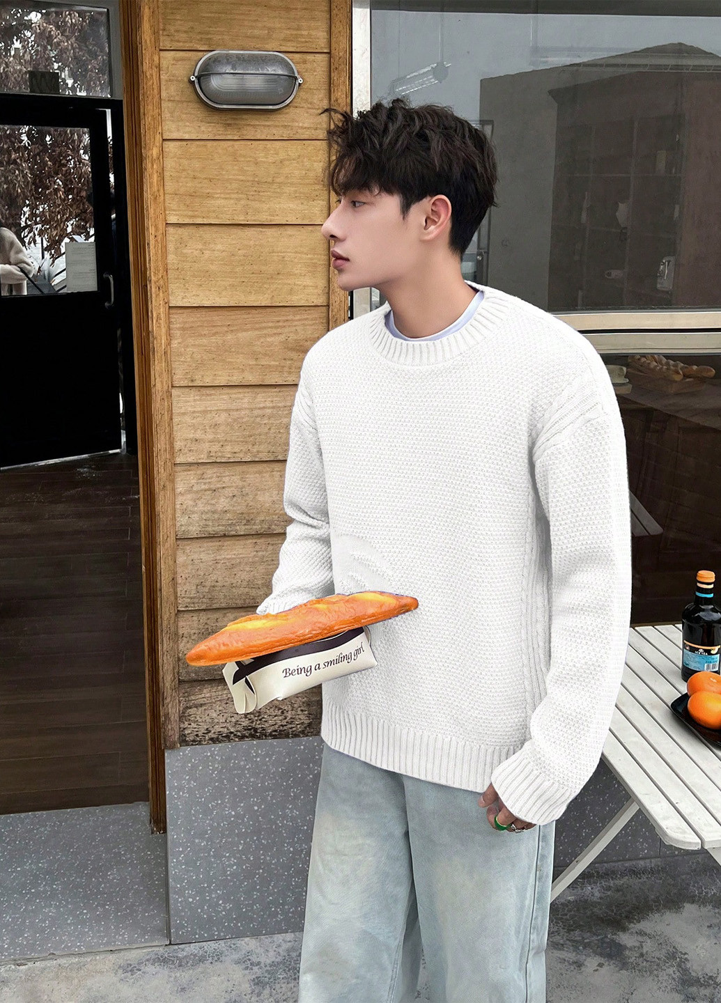 Білий демісезонний джемпер джемпер SHEIN