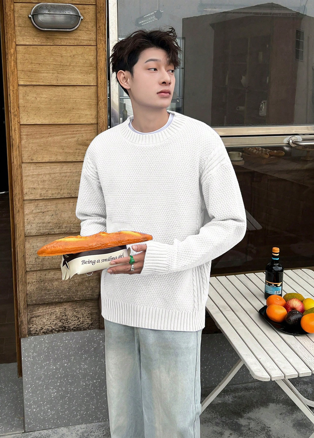 Білий демісезонний джемпер джемпер SHEIN