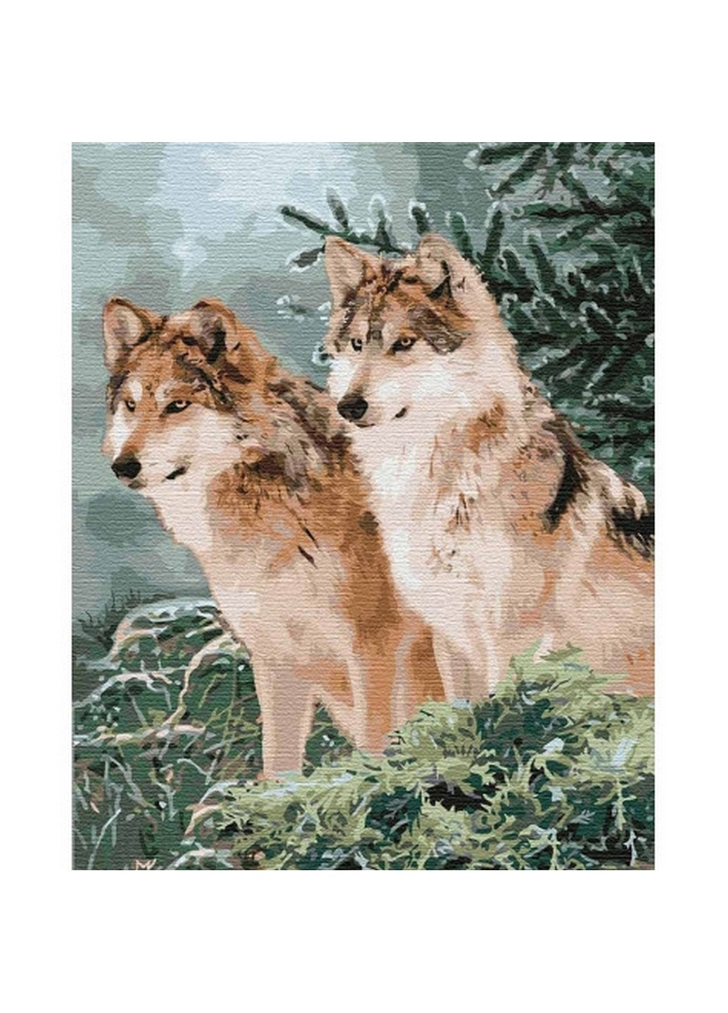 Картина за номерами "Вовчий погляд" 40х50 см KHO4191 Идейка (198923151)