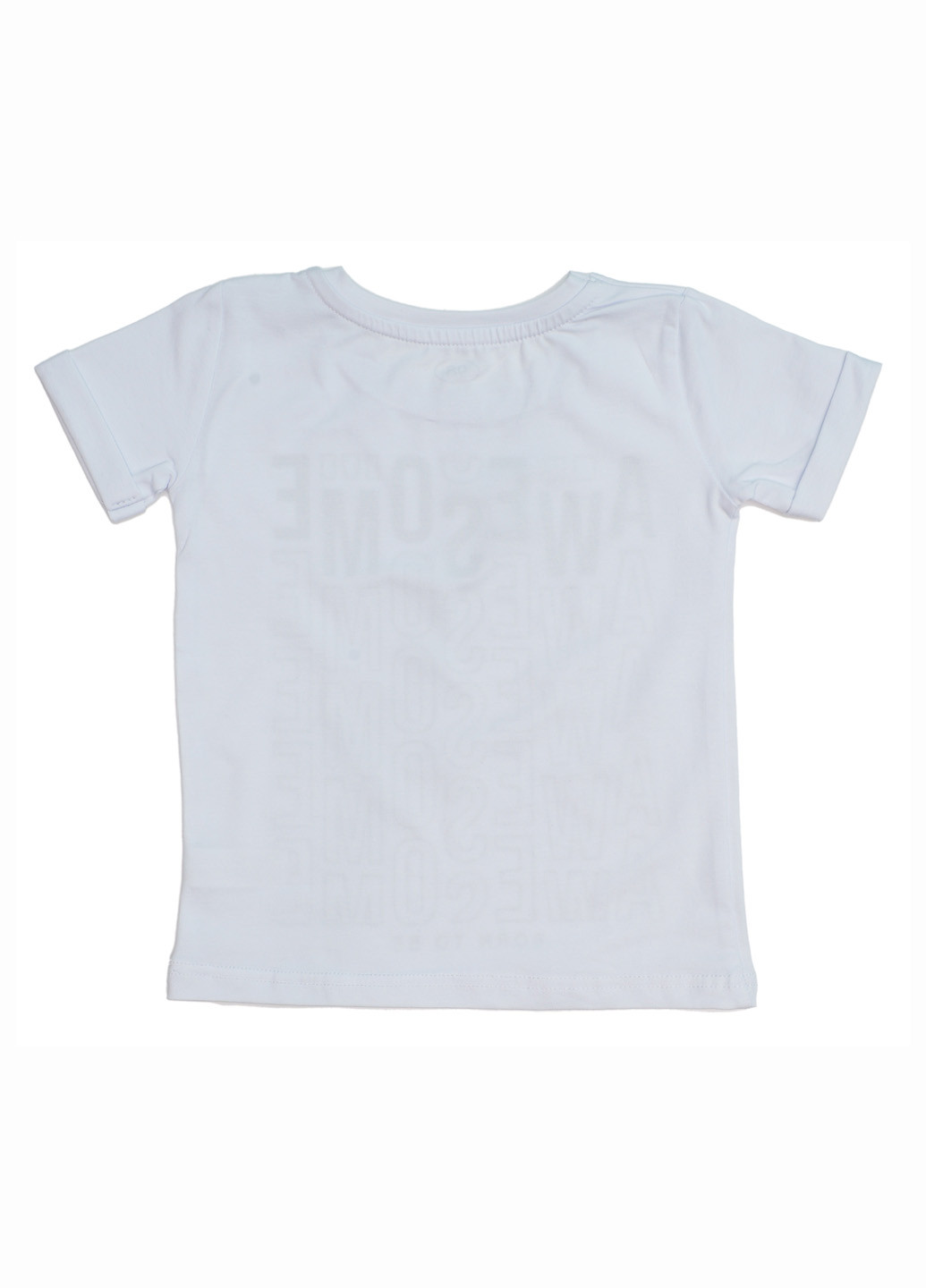Белая демисезонная футболка Фламинго Текстиль