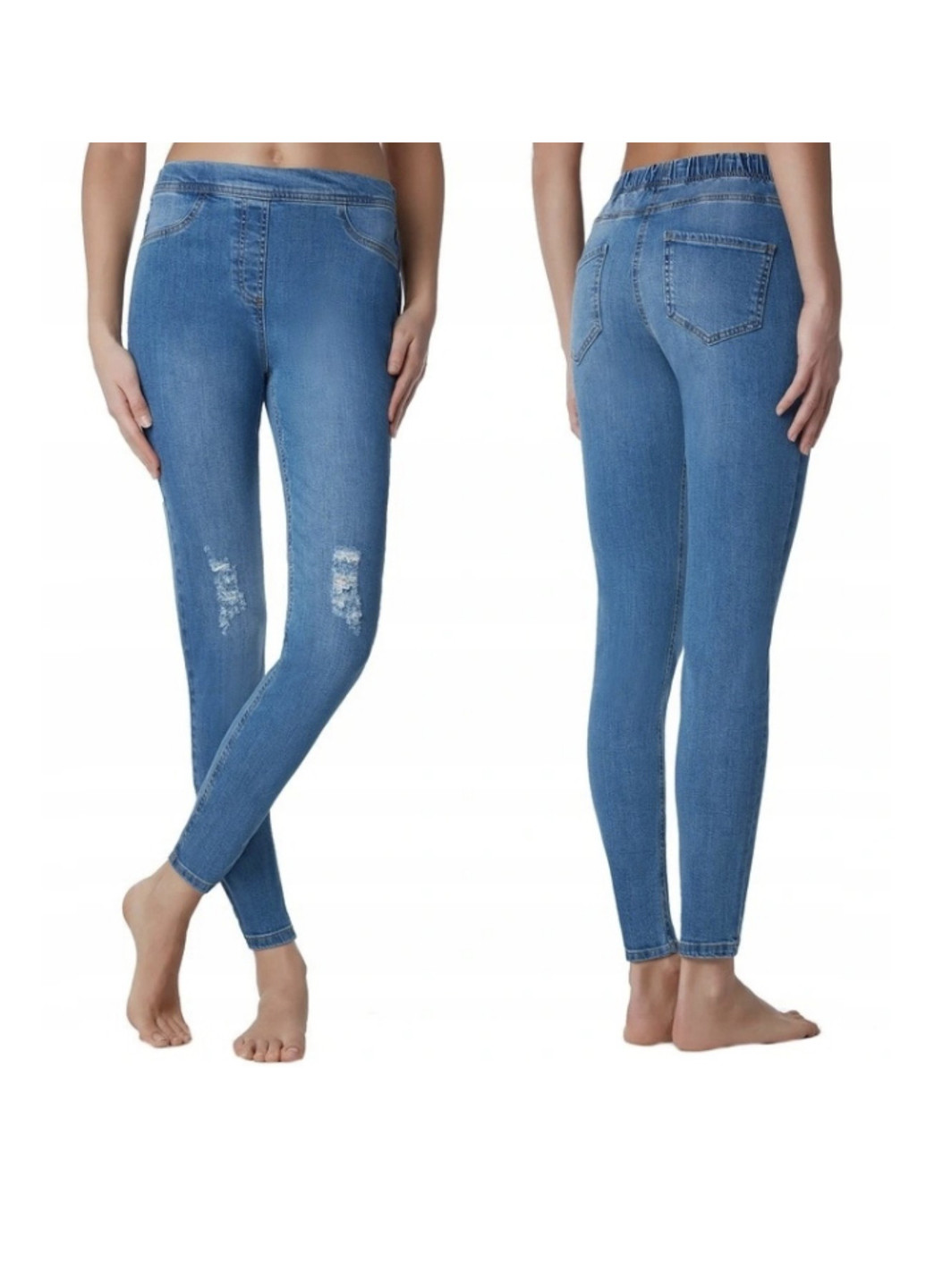 Синие демисезонные скинни джинсы Fashion Forms