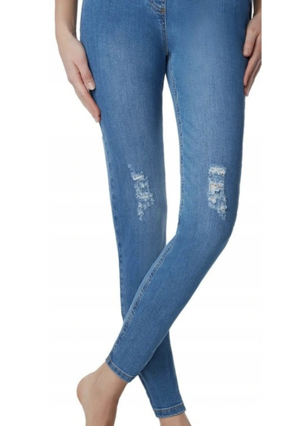 Синие демисезонные скинни джинсы Fashion Forms