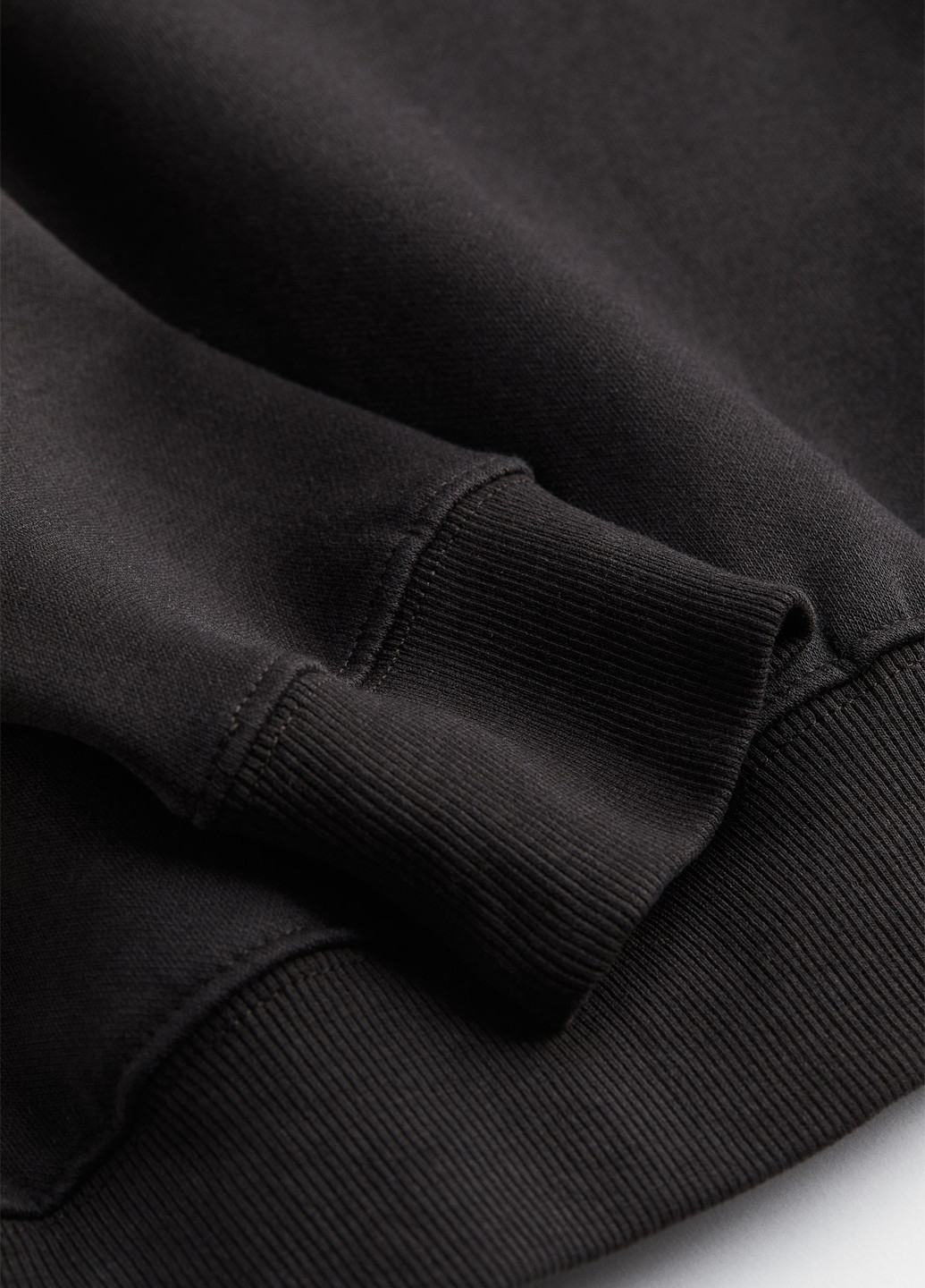 Темно-сірий світшот H&M однотонний без декору (362622268)