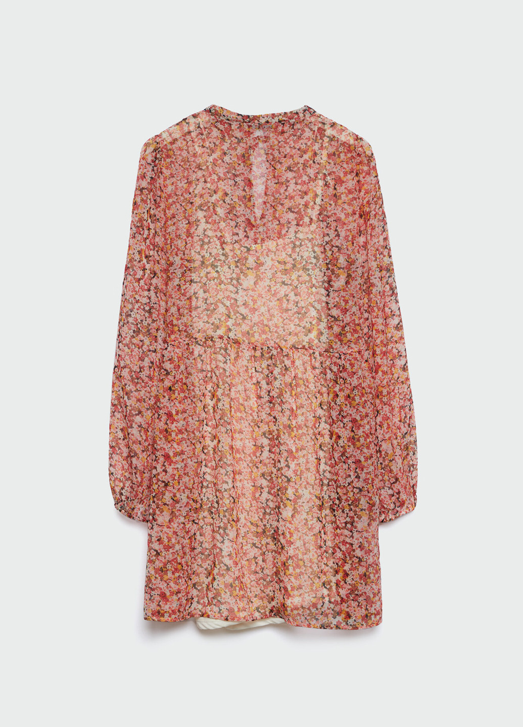 Комбинированное кэжуал платье а-силуэт Stradivarius с цветочным принтом