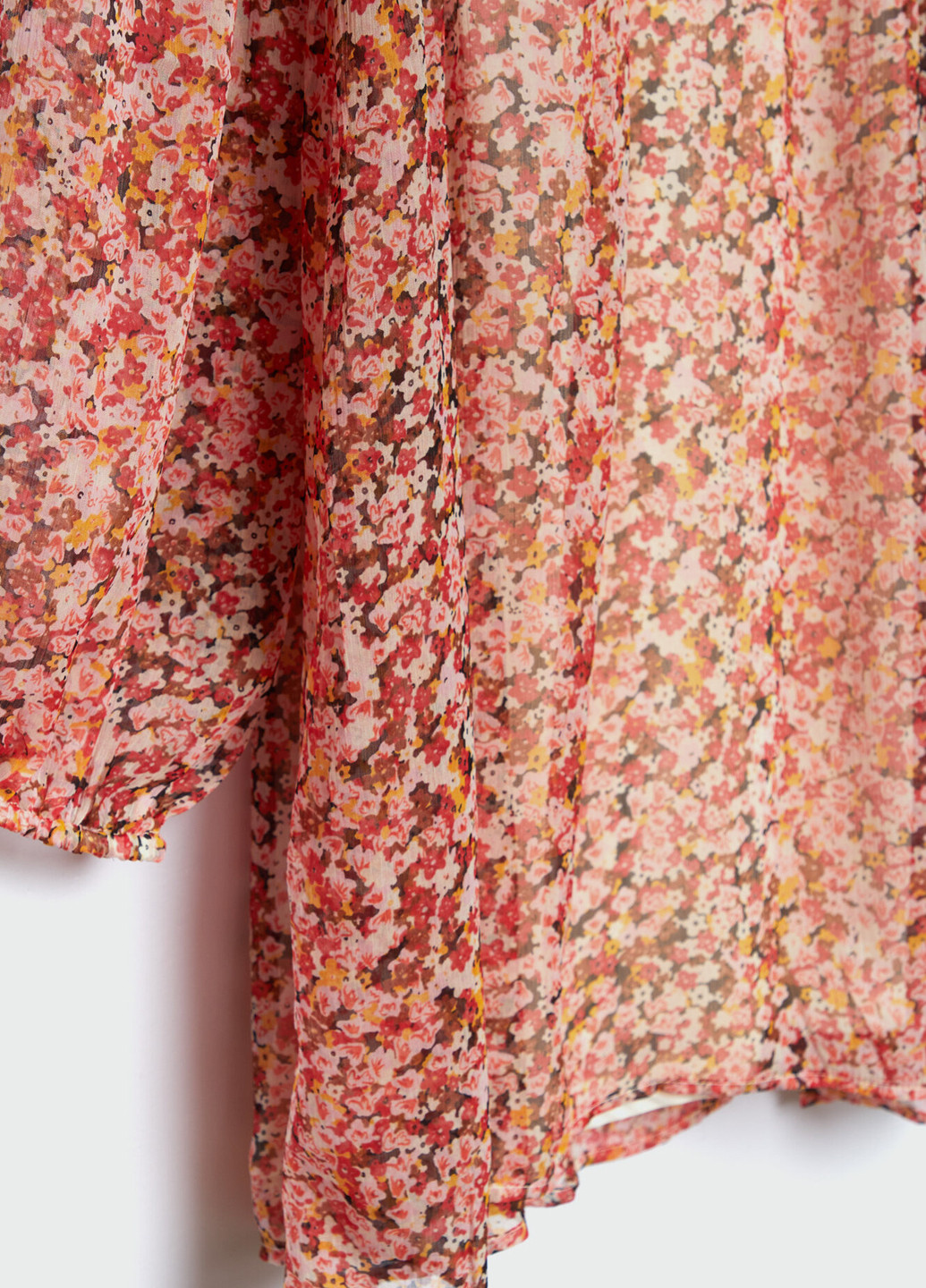 Комбинированное кэжуал платье а-силуэт Stradivarius с цветочным принтом