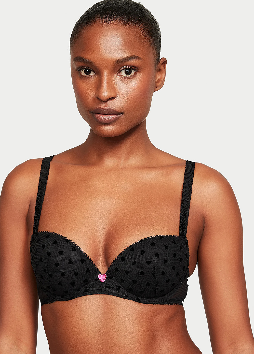 Чорний демісезонний комплект (бюстгальтер, трусики) Victoria's Secret