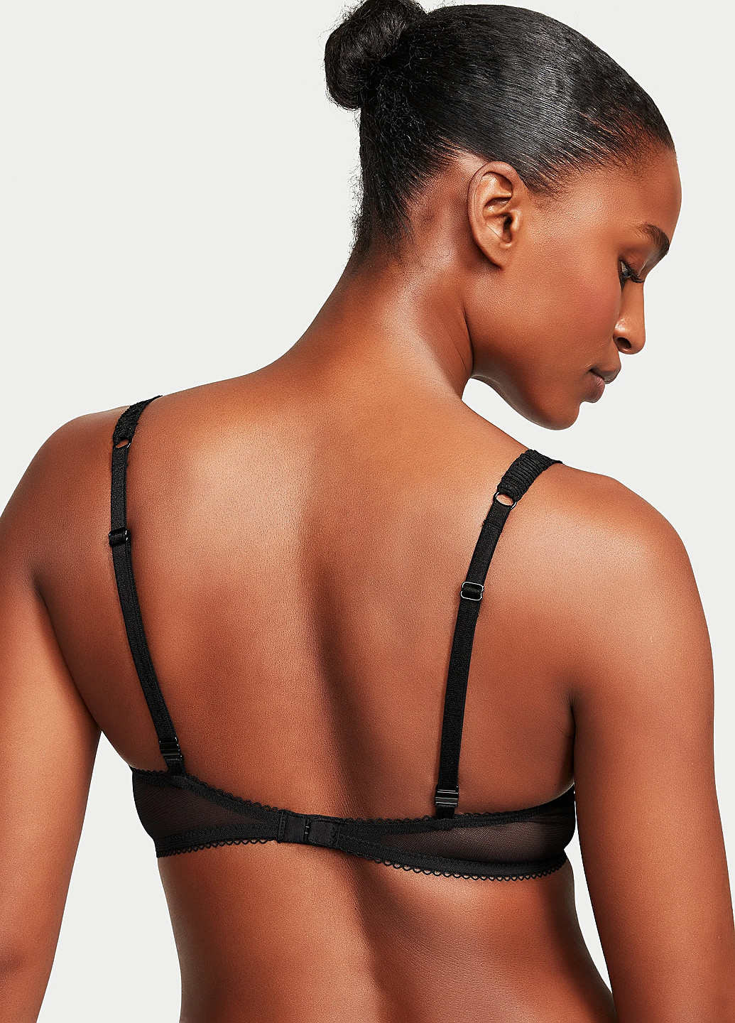 Чорний демісезонний комплект (бюстгальтер, трусики) Victoria's Secret