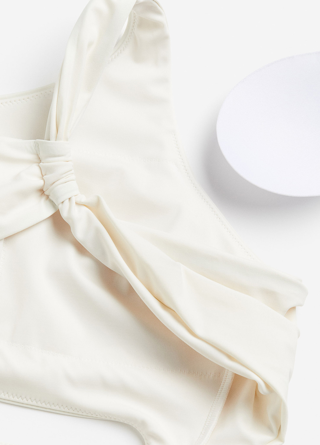 Кремовий літній купальник суцільний H&M