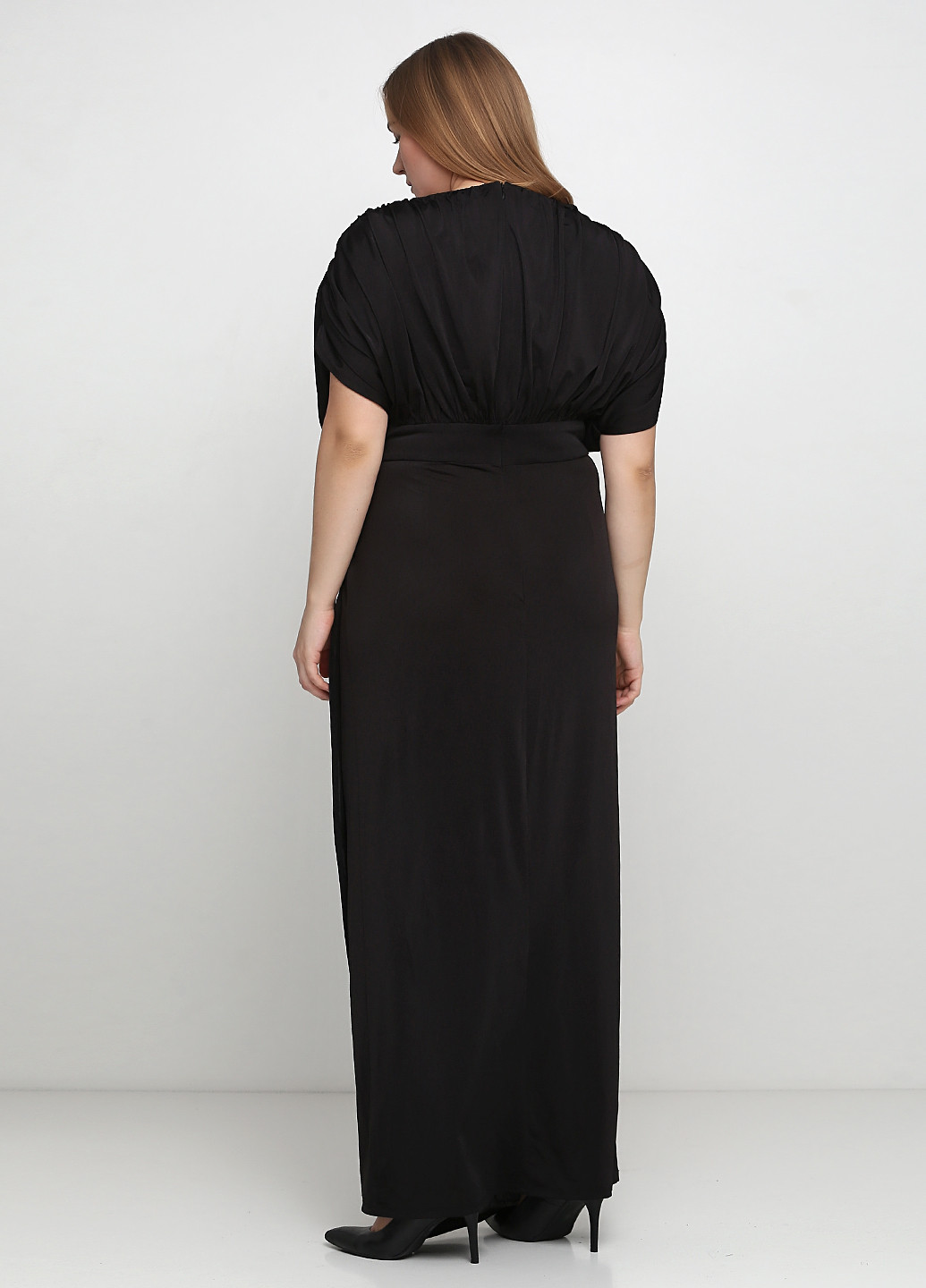 Черное вечернее платье в греческом стиле Issa London однотонное