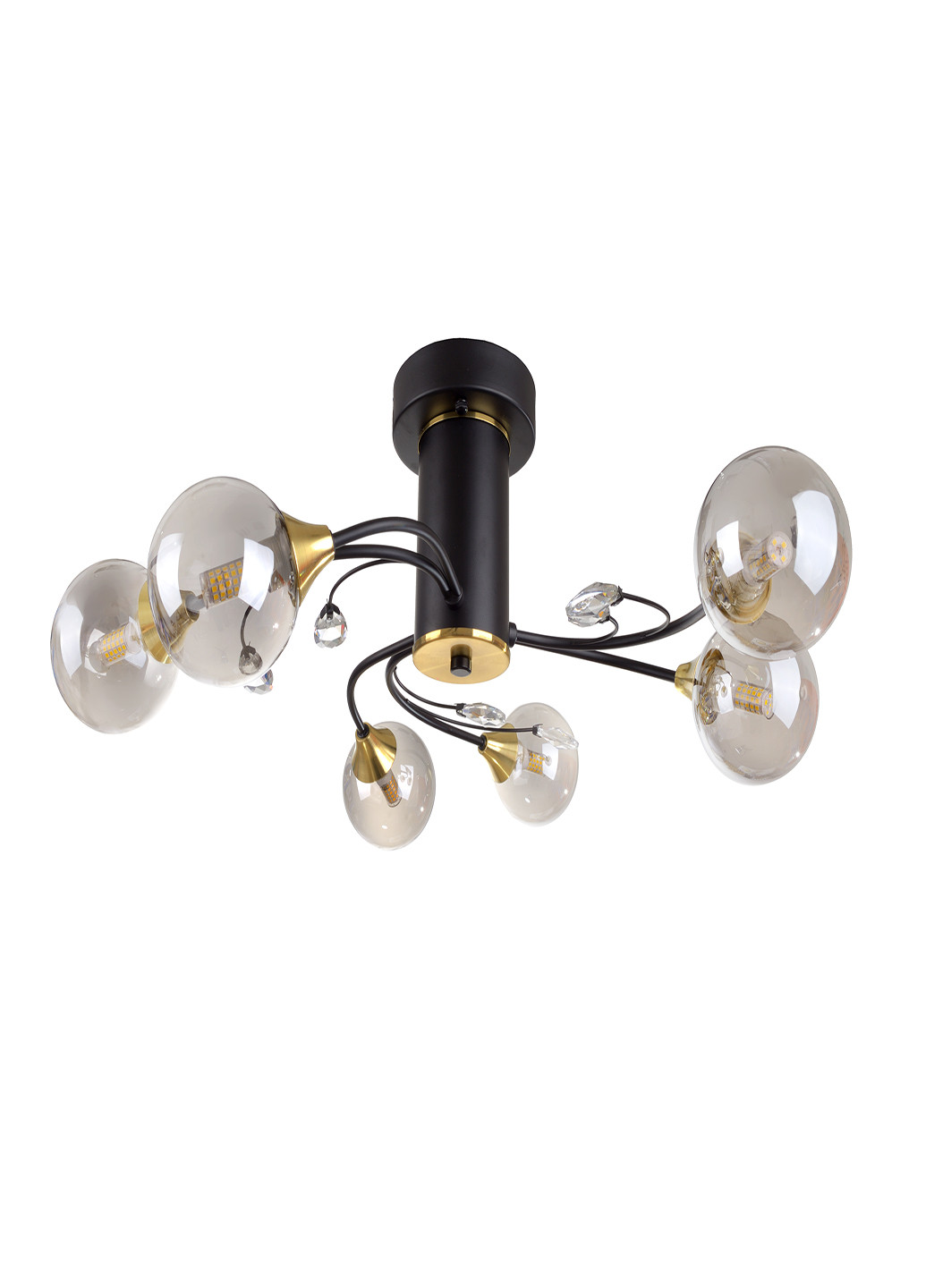 Стельова люстра BR-01 639C/6 G9 BK/G Brille (251891730)