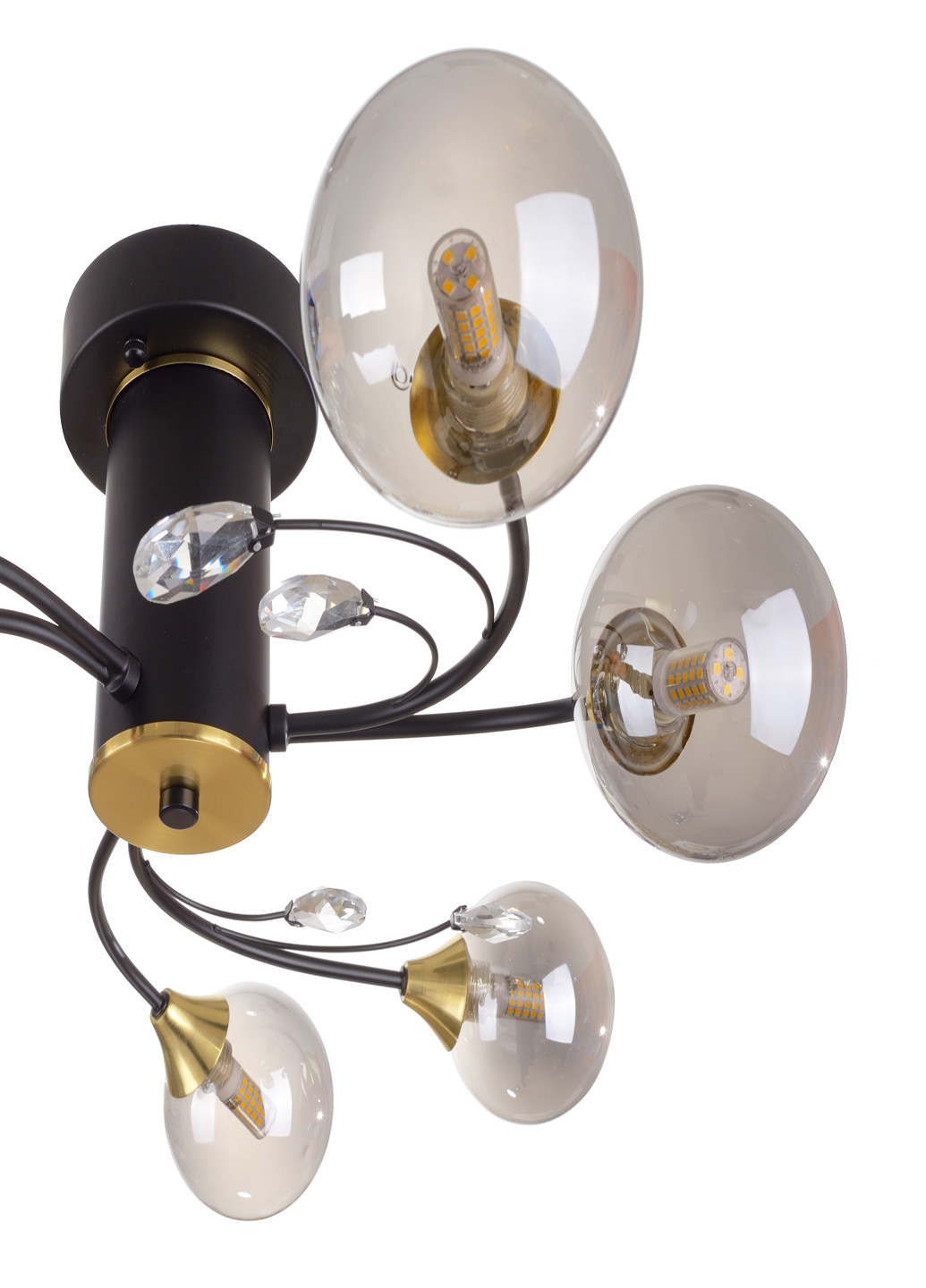 Стельова люстра BR-01 639C/6 G9 BK/G Brille (251891730)